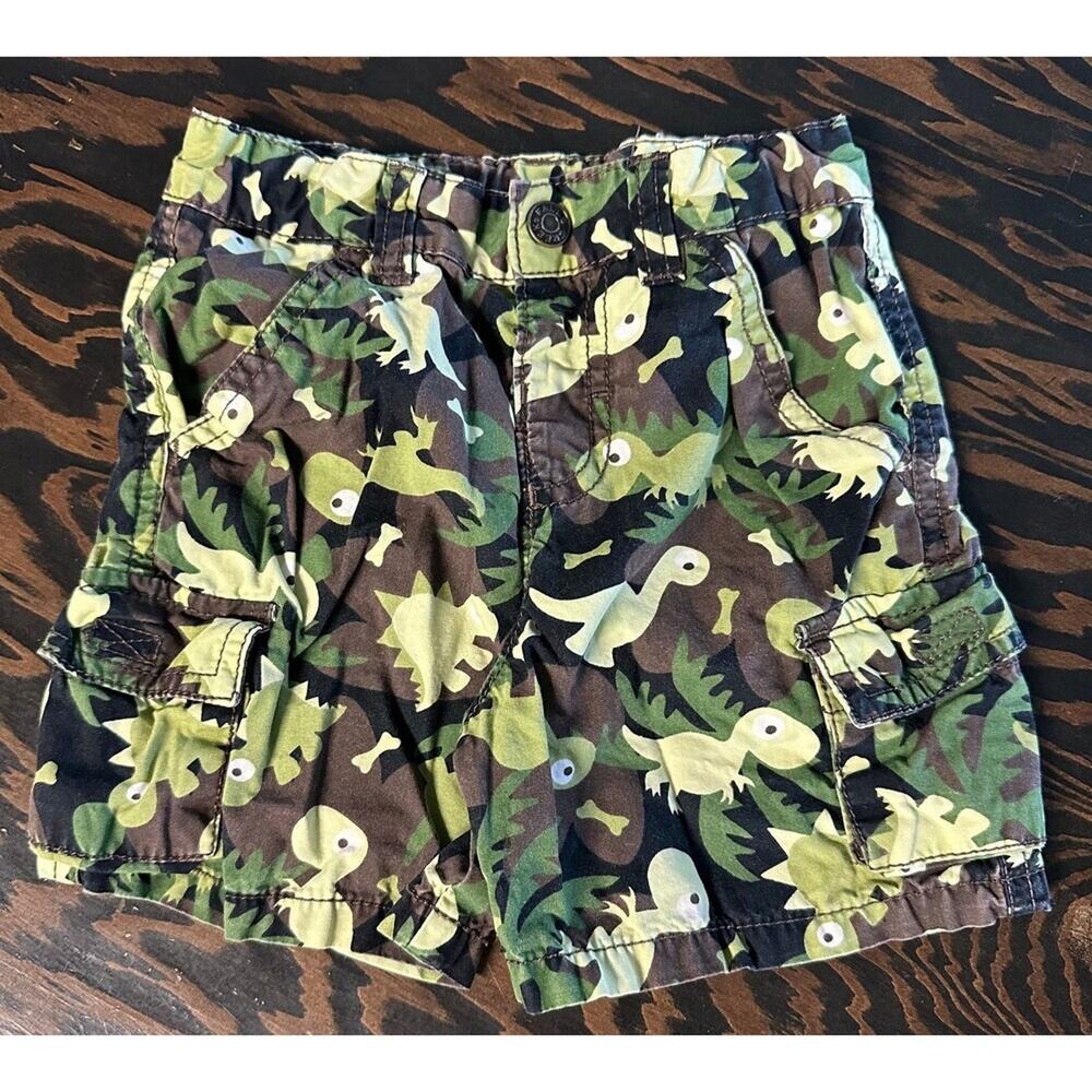 Falls Creek Dino Shorts Size 2T Black Green (1030)